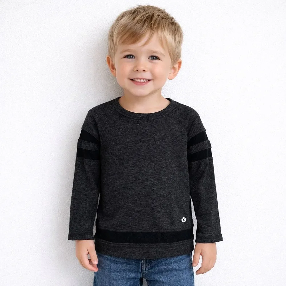 Xersion Athletic Charcoal Long Sleeve Tee